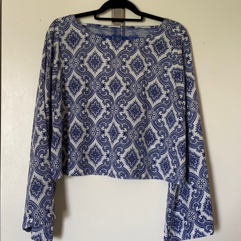 Blue crop top!